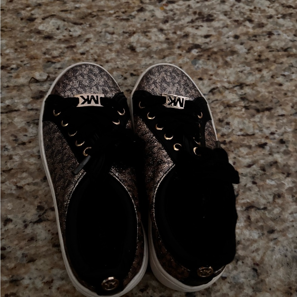 Michael Kors Kids' Sneakers in Black and Gold